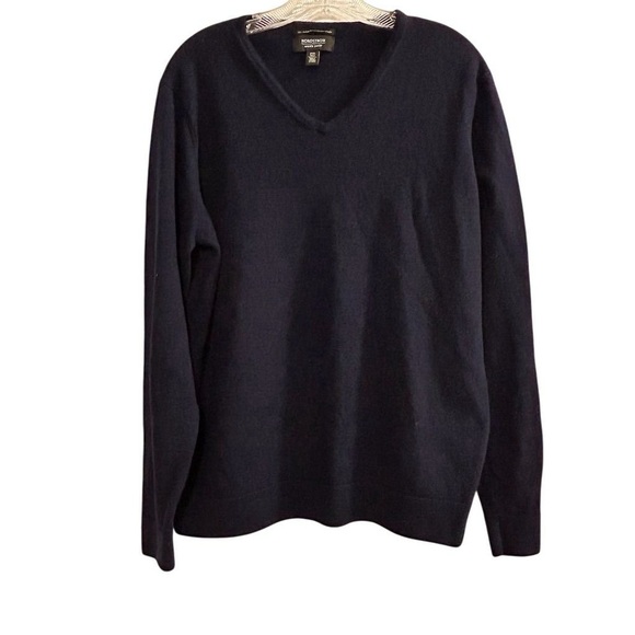 Nordstrom Men’s V neck long sleeve blue soft warm 100% merino wool XXL tall - Picture 1 of 8